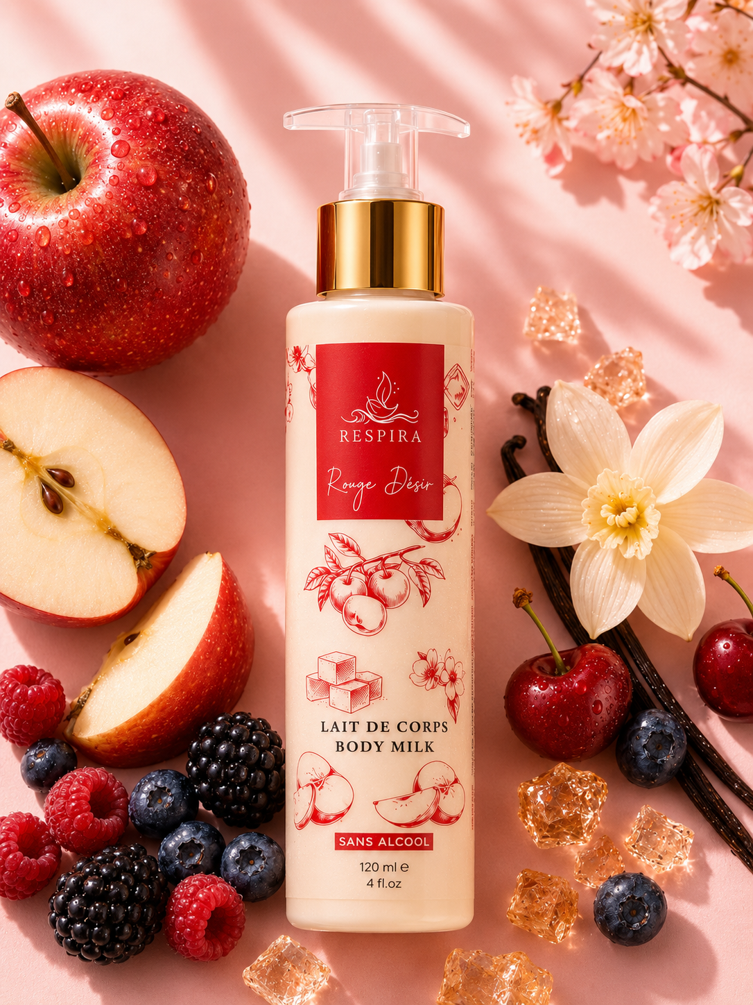 Lait de corps Rouge Désir - 120ml