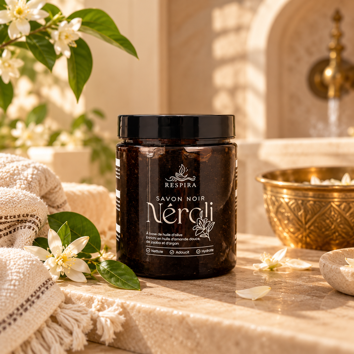 Savon noir Néroli 200gr