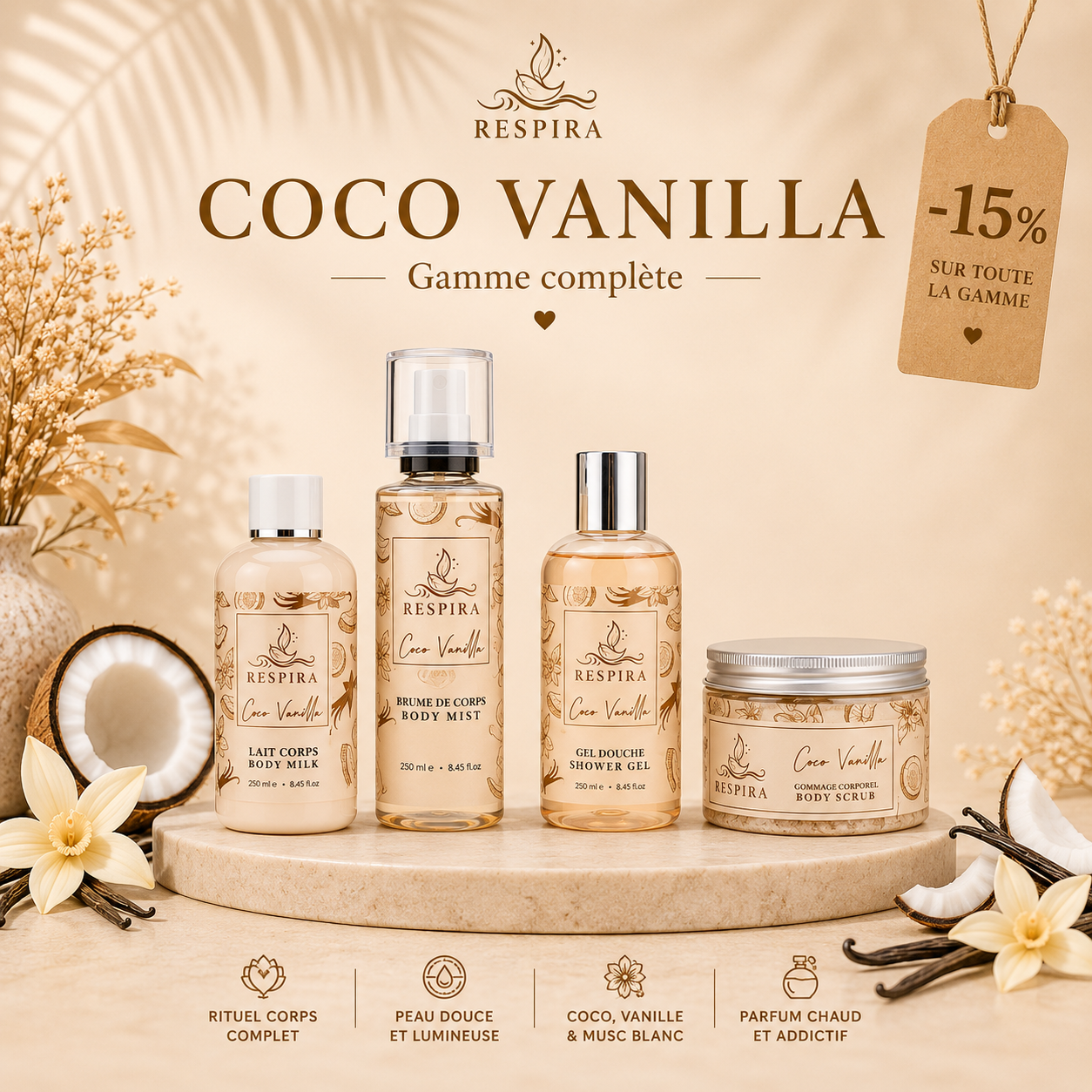Coffret coco vanilla