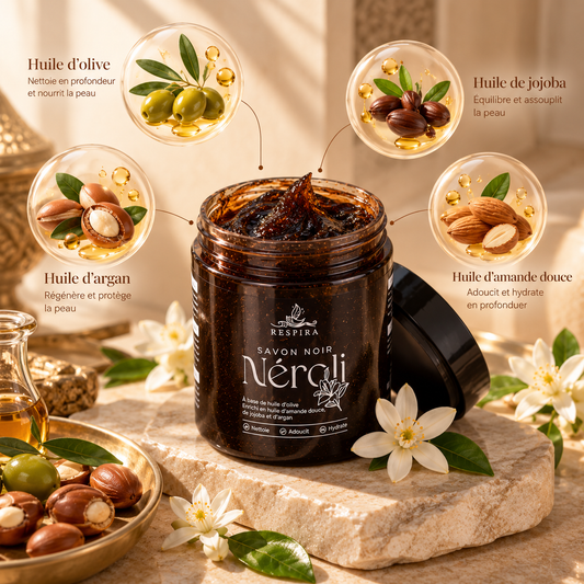Savon noir Néroli 200gr