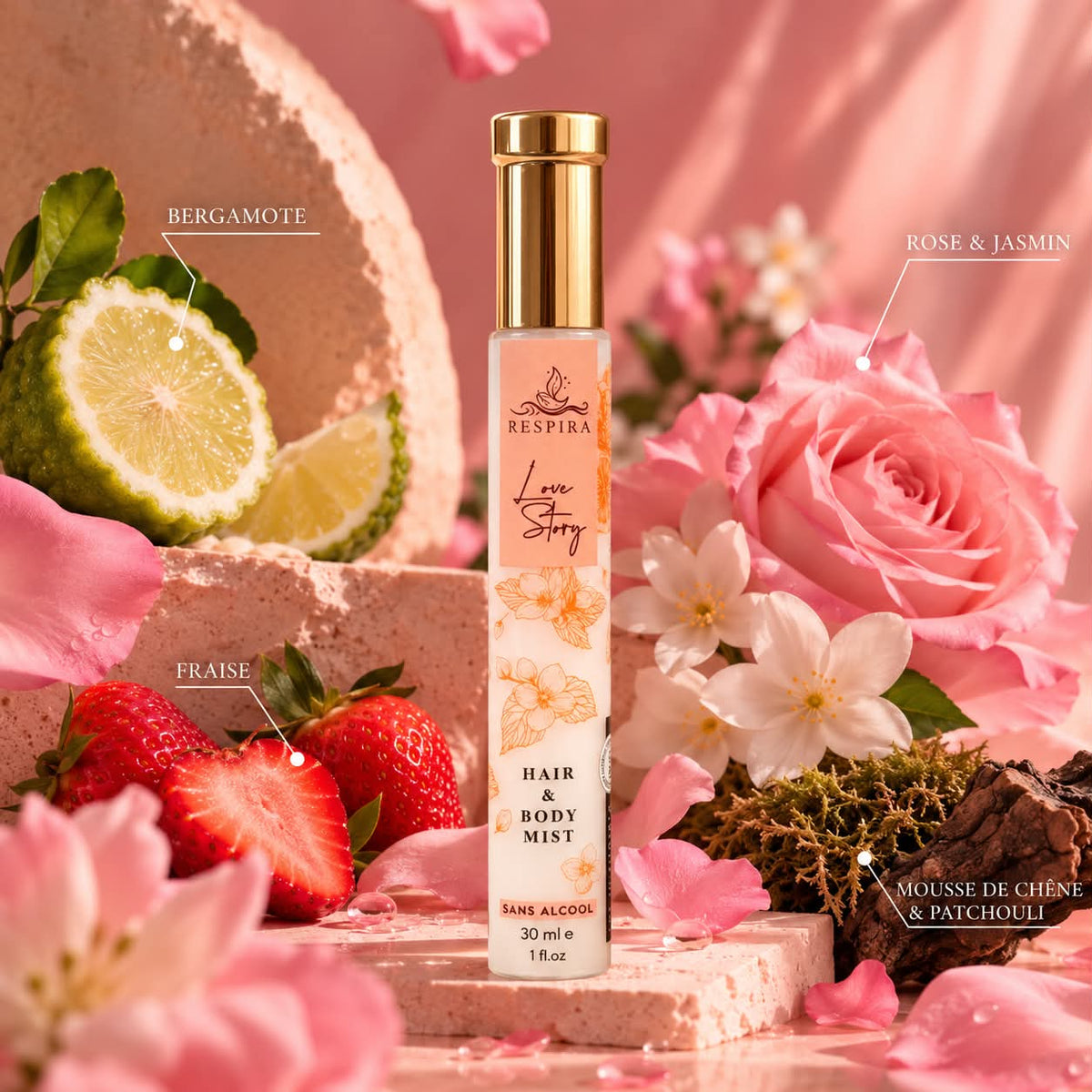 Brume cheveux et corps - Love Story - 30ml